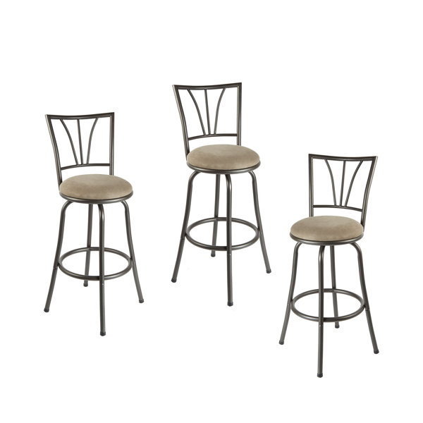 Winston Porter Sireci Swivel Adjustable Height Bar Stool & Reviews Wayfair